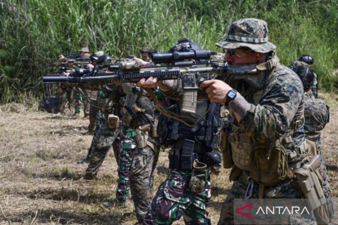 Latihan Gabungan TNI AL dan USMC Berlanjut di Sukabumi