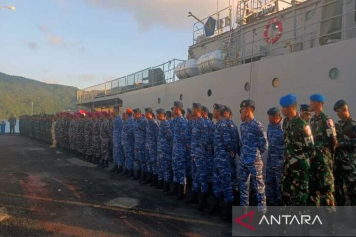 Bakti TNI Satroni Pulau Tagulandang, Pasukan Diterjunkan oleh Kasdam XIII/Merdeka