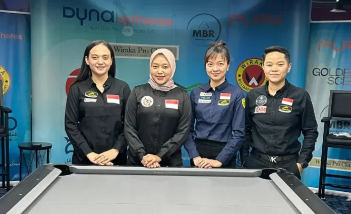 Juara Biliar Indonesia, Annita Stevira, Tereliminasi dari Turnamen 9-Ball ACBS Riyadh