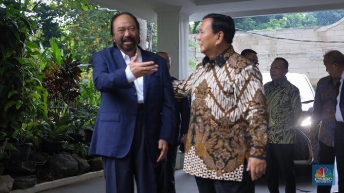 Pemimpin NasDem Bertolak ke Kediaman Prabowo, Bahas Persoalan Politik Aktual