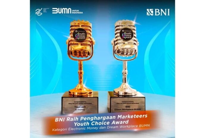 BNI Raih Dua Penghargaan Bergengsi di Marketeers Youth Choice Award 2024