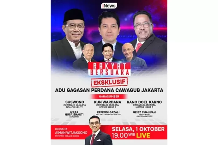 **Debat Sengit Cawagub Jakarta di Panggung Rakyat Bersuara iNews**